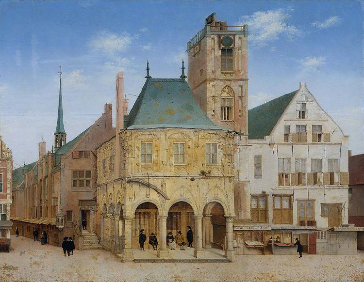 Pieter Jansz Saenredam The old town hall of Amsterdam. China oil painting art
